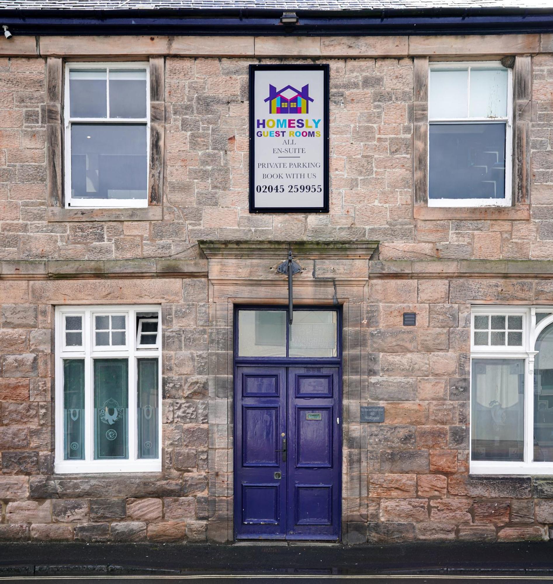 Homesly Guest Rooms, Comfortable En-Suite Guest Rooms With Free Parking And Self Check-In Berwick Upon Tweed المظهر الخارجي الصورة